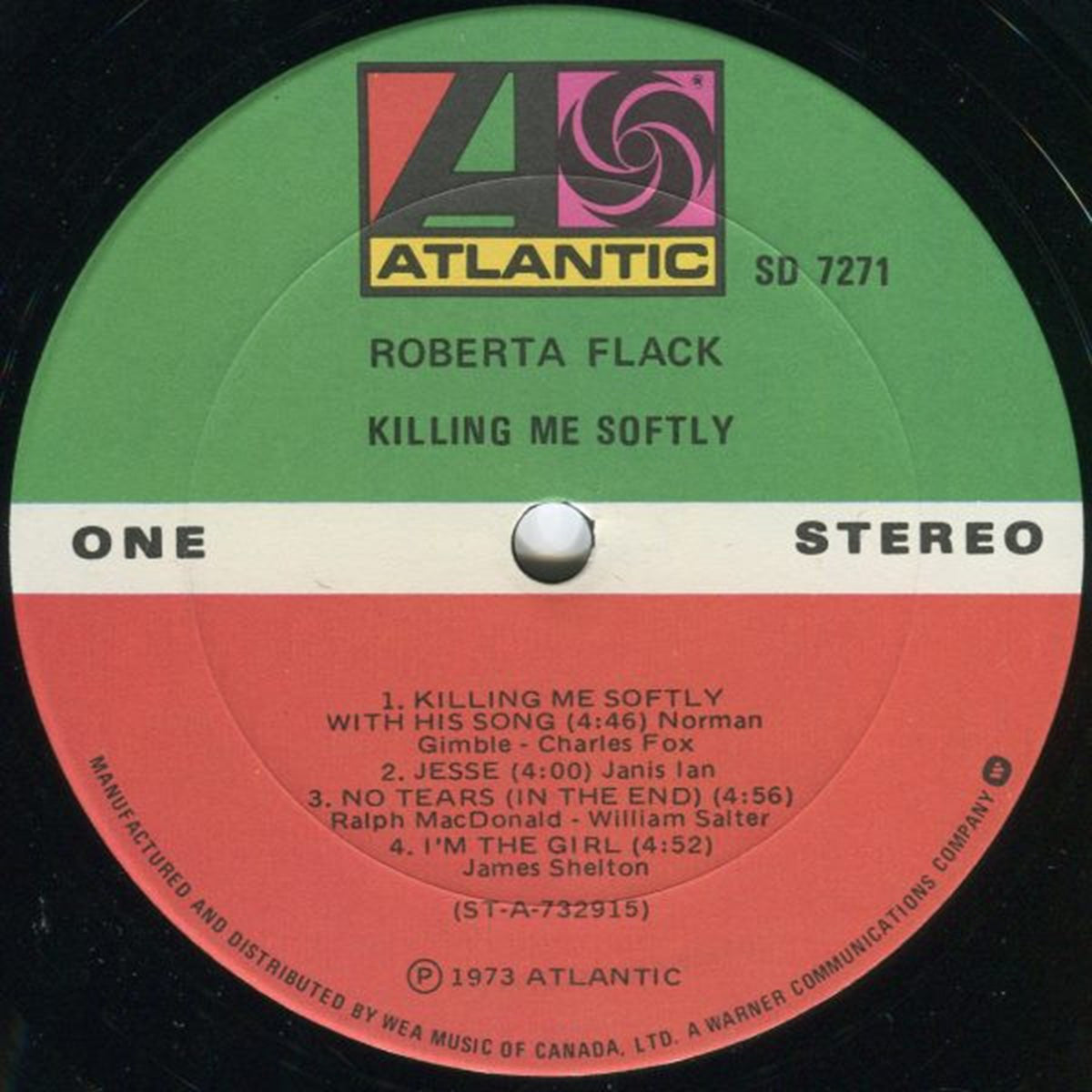 Roberta Flack – Killing Me Softly – Vinyl Pursuit Inc