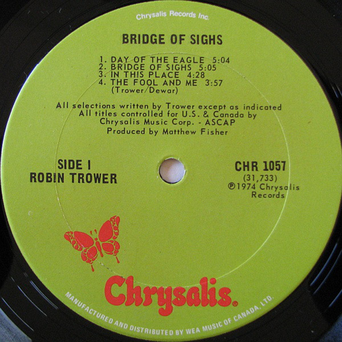 Robin Trower – Bridge Of Sighs - 1974