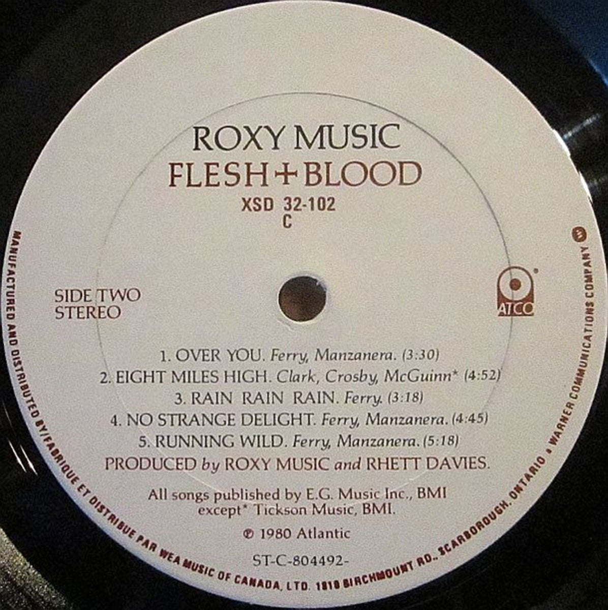 Roxy Music – Flesh + Blood - 1980 Original
