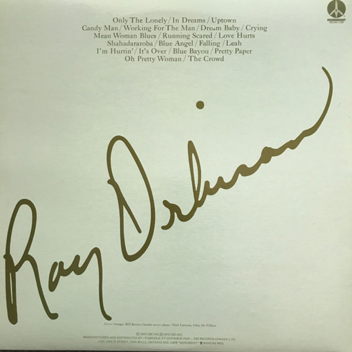 Roy Orbison – The All-Time Greatest Hits of Roy Orbison Vinyl Pursuit Inc