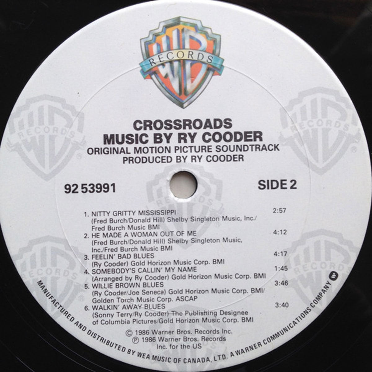 Crossroads - Ry Cooder - Original Motion Picture Soundtrack