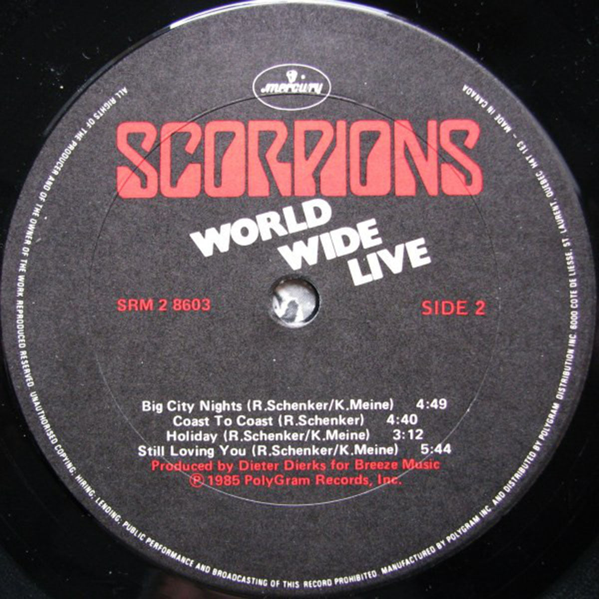 Scorpions – World Wide Live - 1985