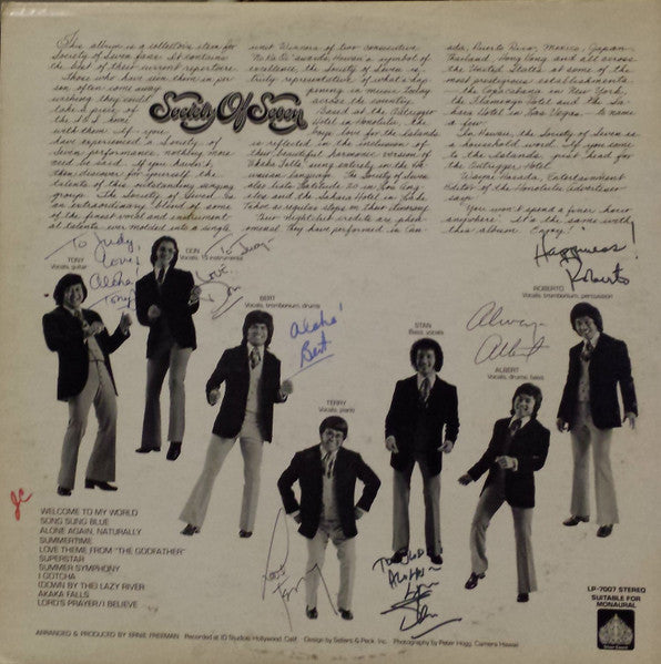 Society Of Seven – Simply OurSelves - 1973 US Pressing