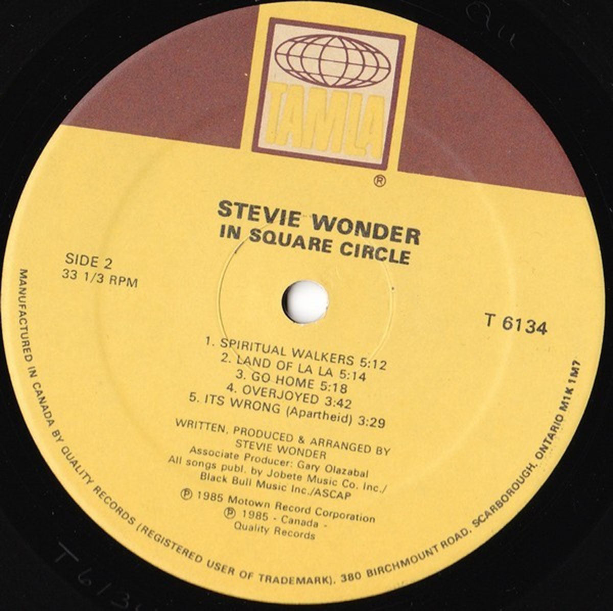 Stevie Wonder – In Square Circle - 1985!