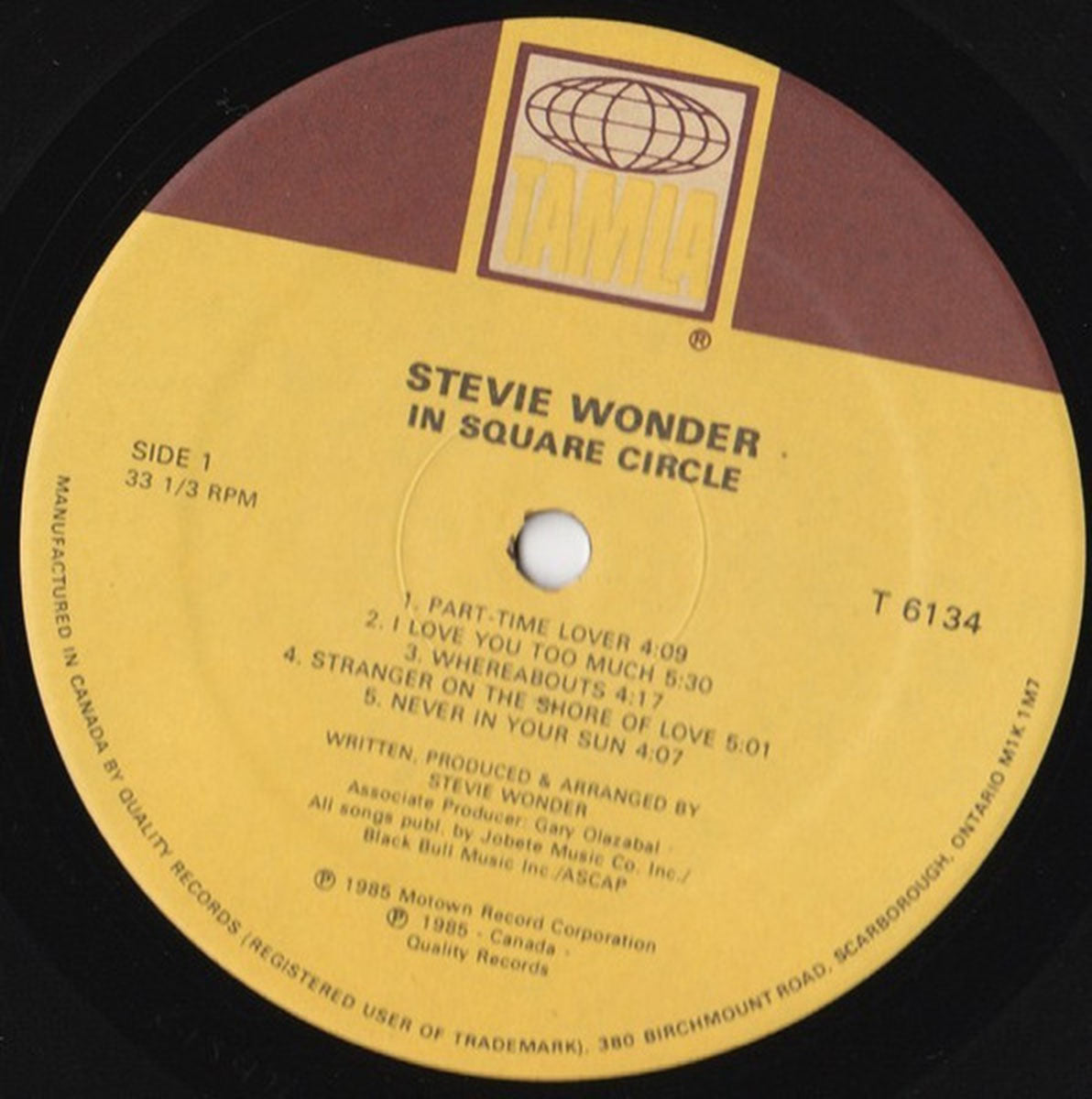 Stevie Wonder – In Square Circle - 1985!