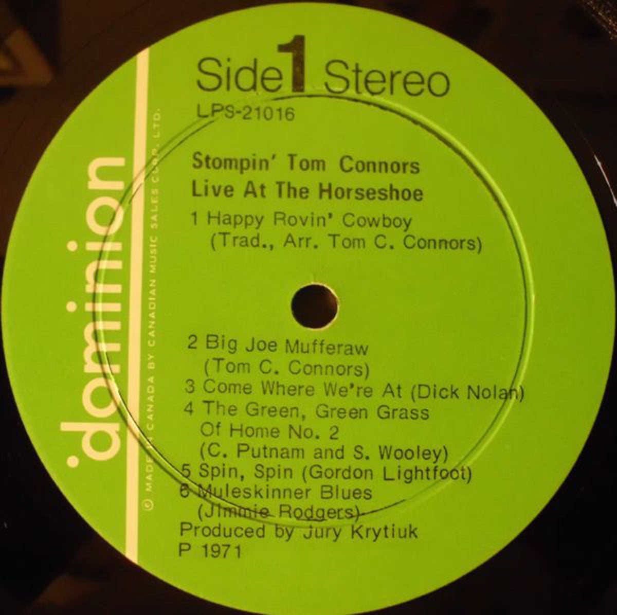 Stompin' Tom Connors – Live At The Horseshoe