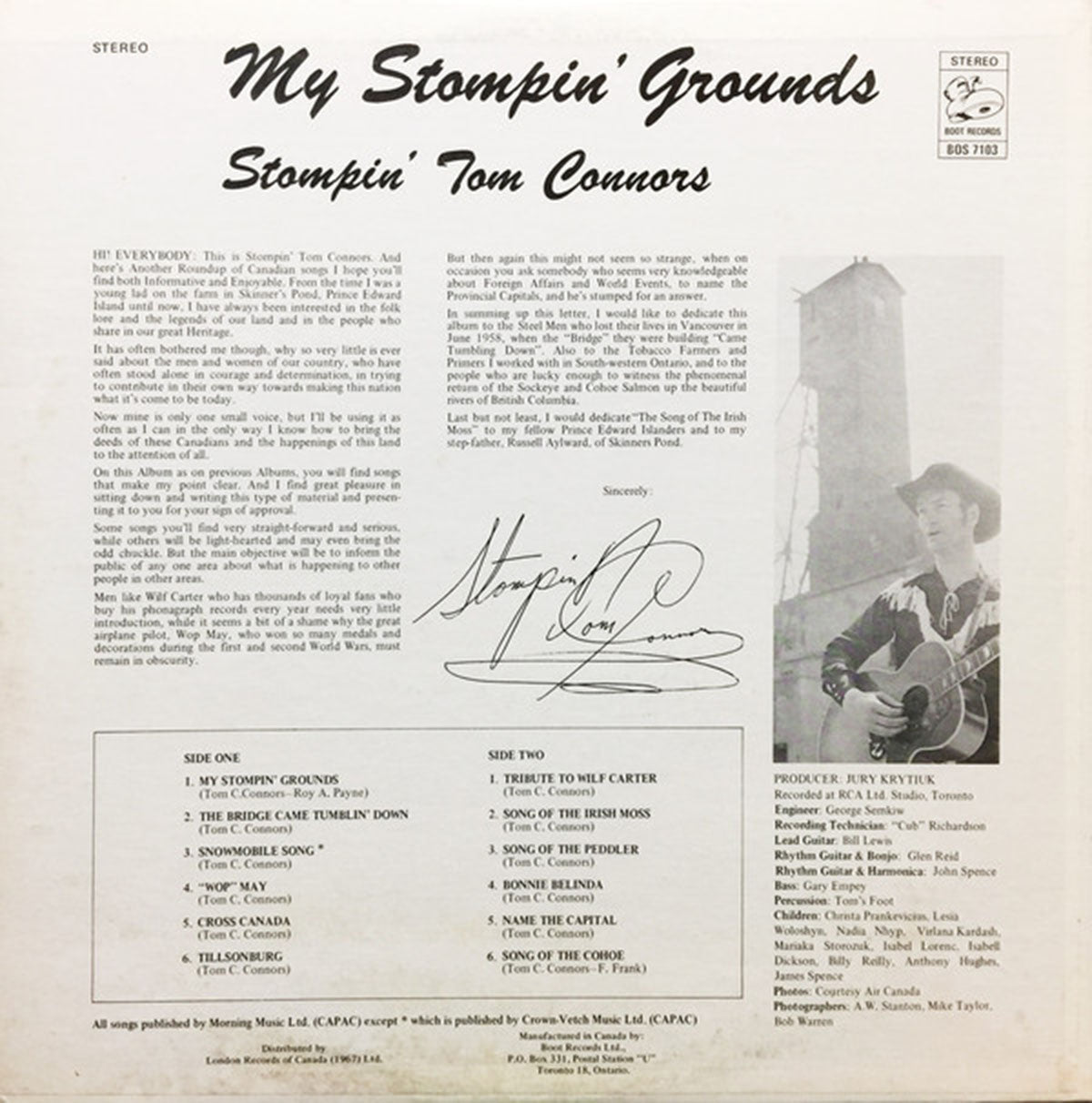 Stompin' Tom Connors – My Stompin' Grounds