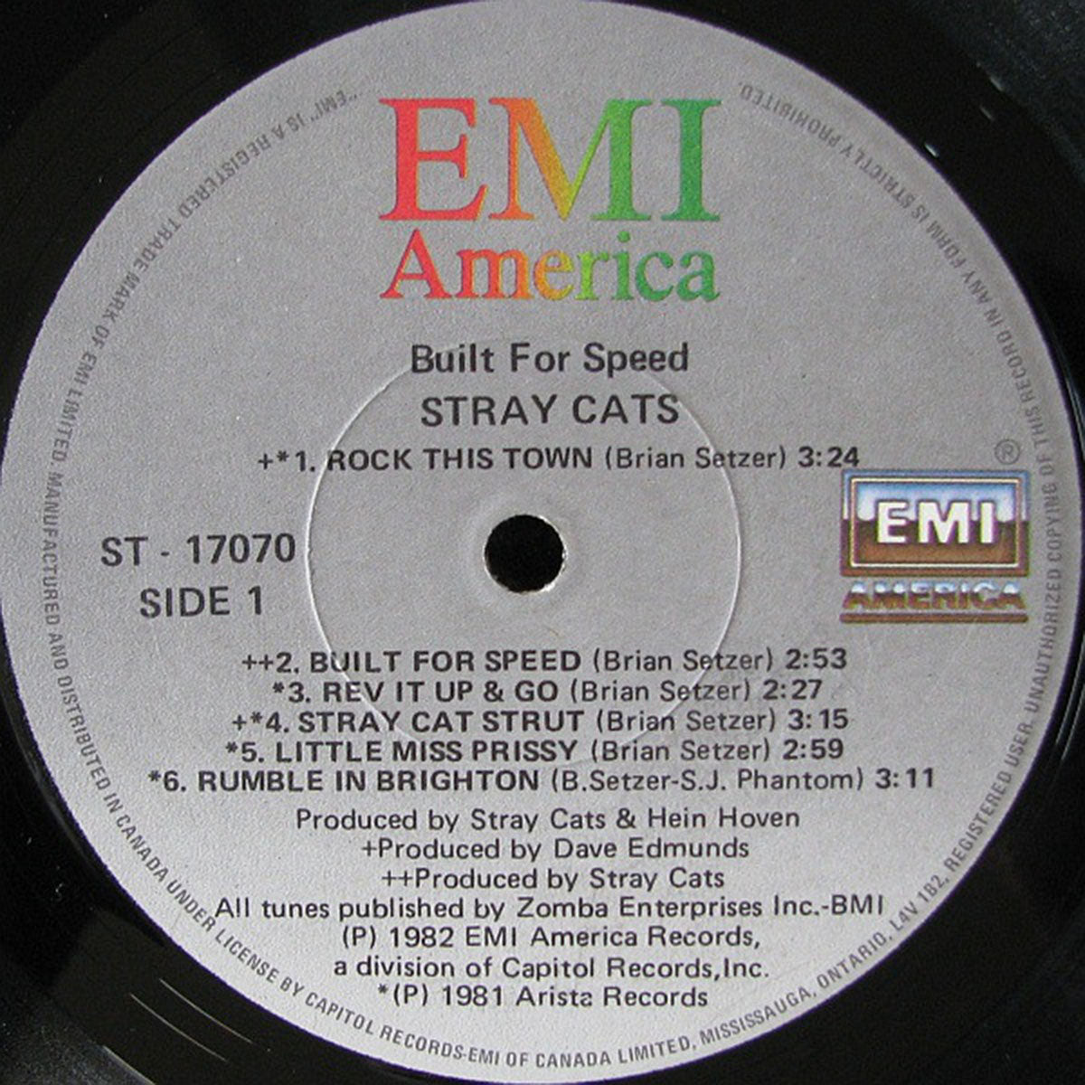 Stray Cats – Built For Speed VinylPursuit.com