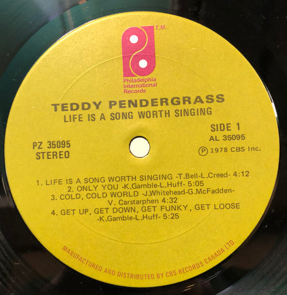 Teddy Pendergrass – Life Is A Song Worth Singing - 1978