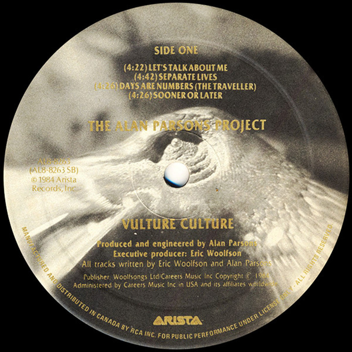 The Alan Parsons Project – Vulture Culture - 1985