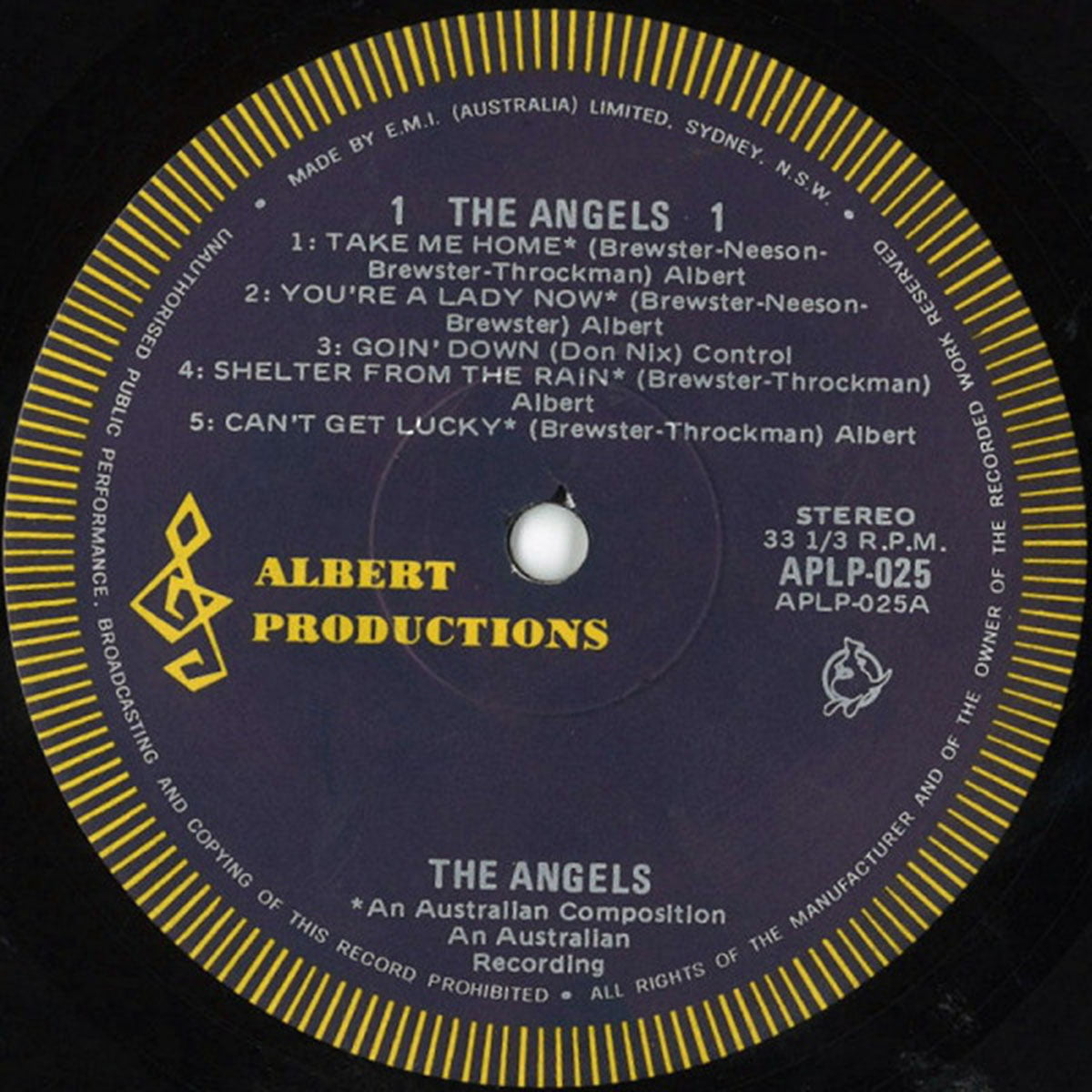 The Angels – The Angels - RARE Australian Pressing!