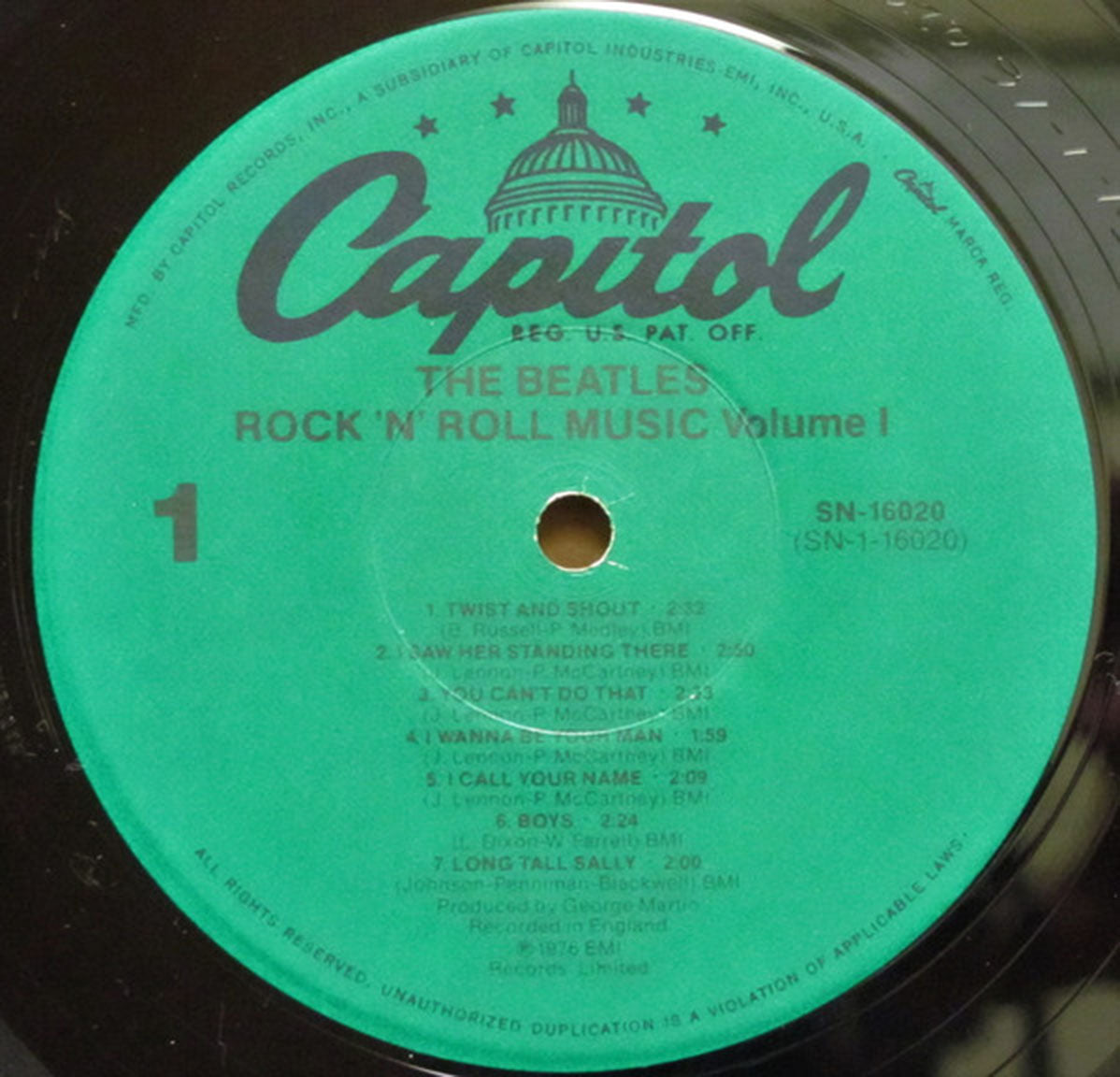 The Beatles – Rock 'n' Roll Music, Volume 1 - US Pressing