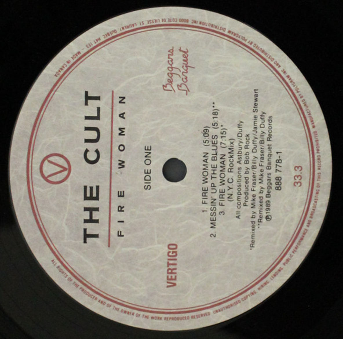 The Cult – Fire Woman VinylPursuit.com