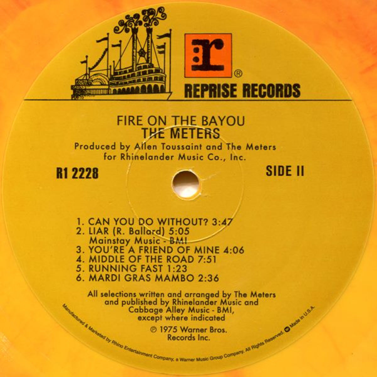 The Meters – Fire On The Bayou - LIMITED EDITION FIRE VINYL