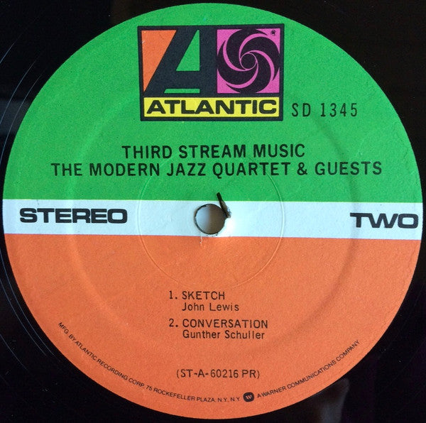 The Modern Jazz Quartet & Guests The Jimmy Giuffre Three & The Beaux Arts String Quartet – Third Stream Music  US Pressing