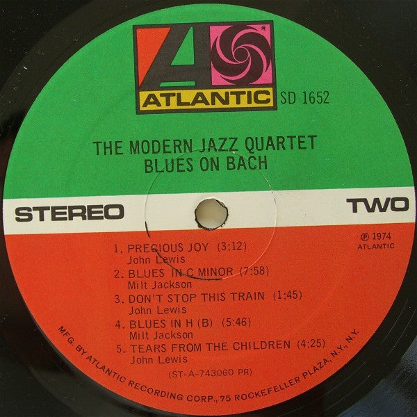 The Modern Jazz Quartet – Blues On Bach US Pressing