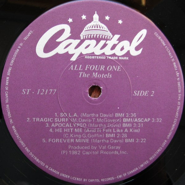 The Motels – All Four One  - 1982 VinylPursuit.com