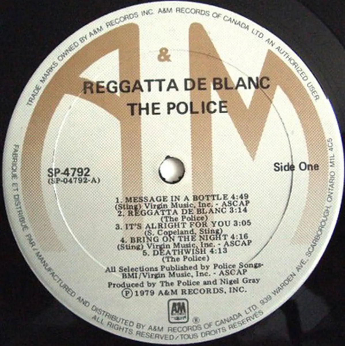 The Police – Reggatta De Blanc VinylPursuit.com