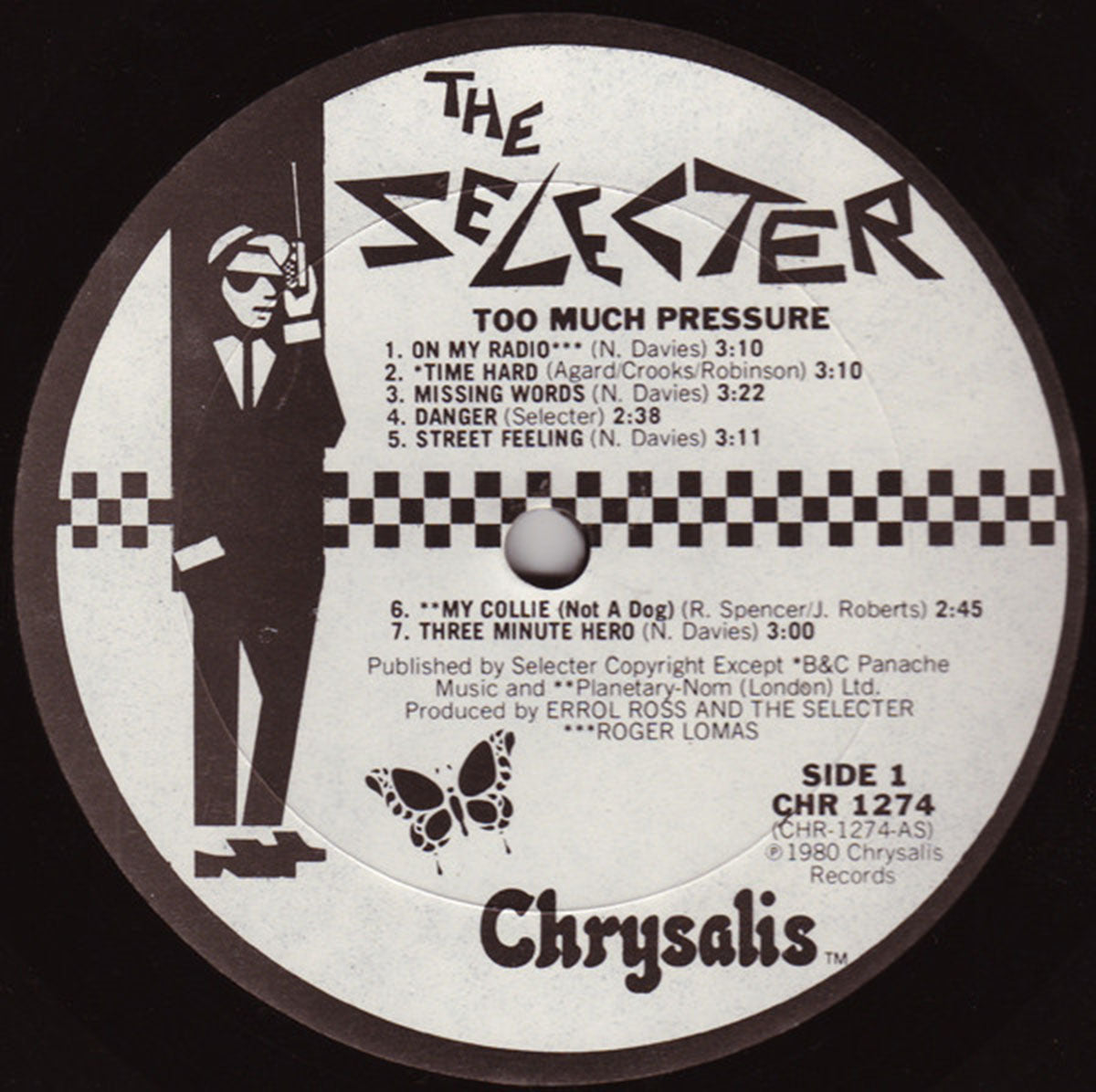 The Selecter – Too Much Pressure - US Pressing