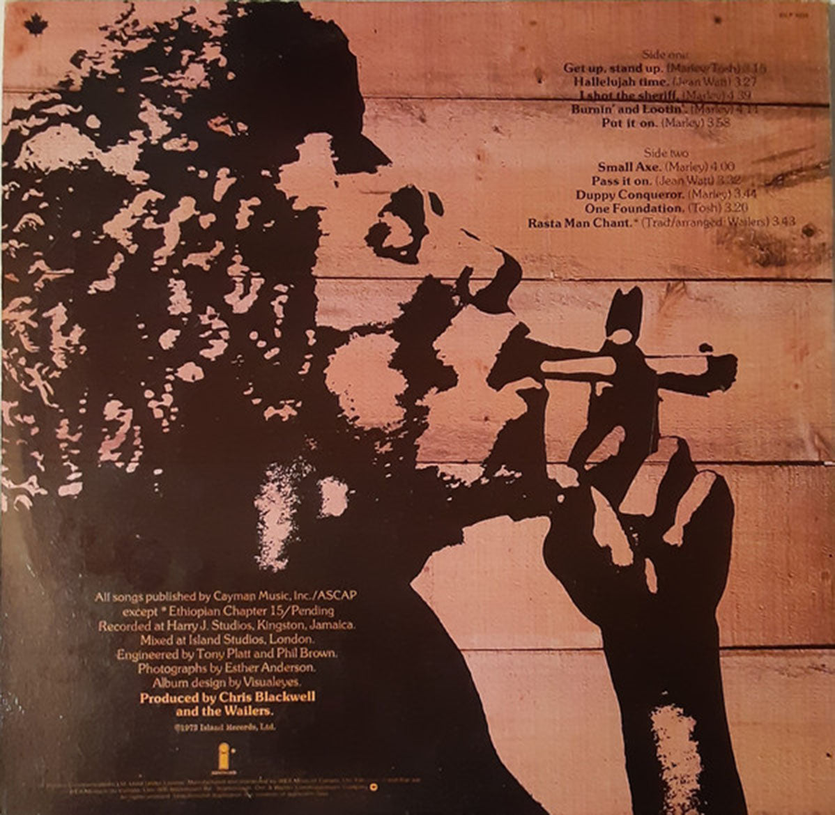 The Wailers – Burnin' - 1981 Pressing!