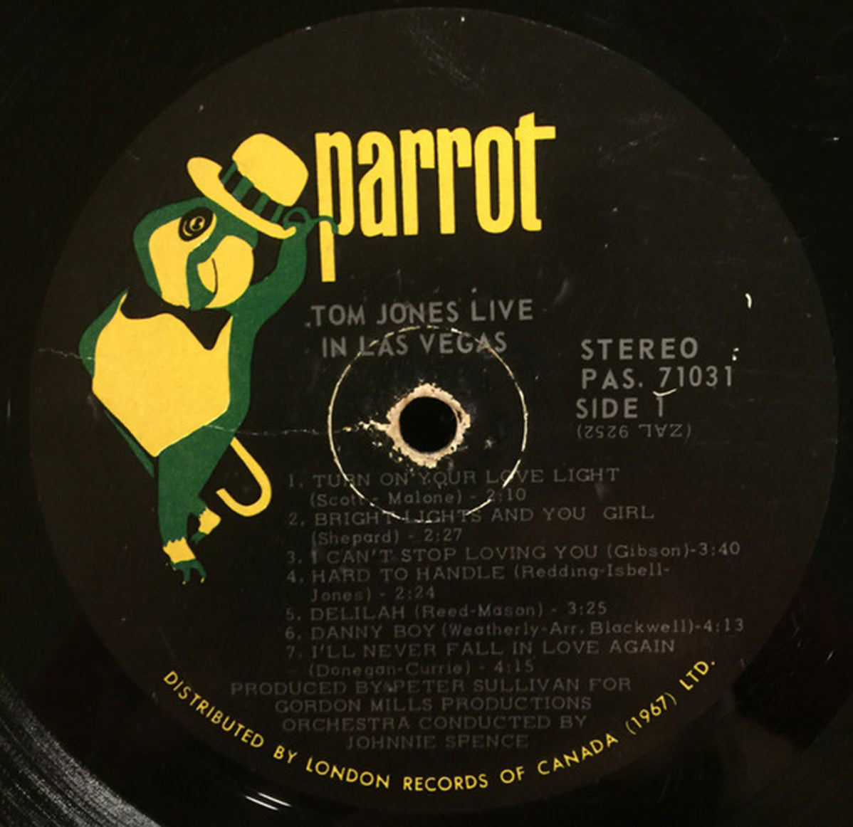 Tom Jones Live In Las Vegas 1969 in Shrinkwrap! Vinyl Pursuit Inc