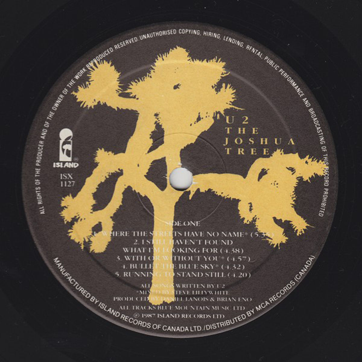 U2 – The Joshua Tree - 1987 Original with Poster!