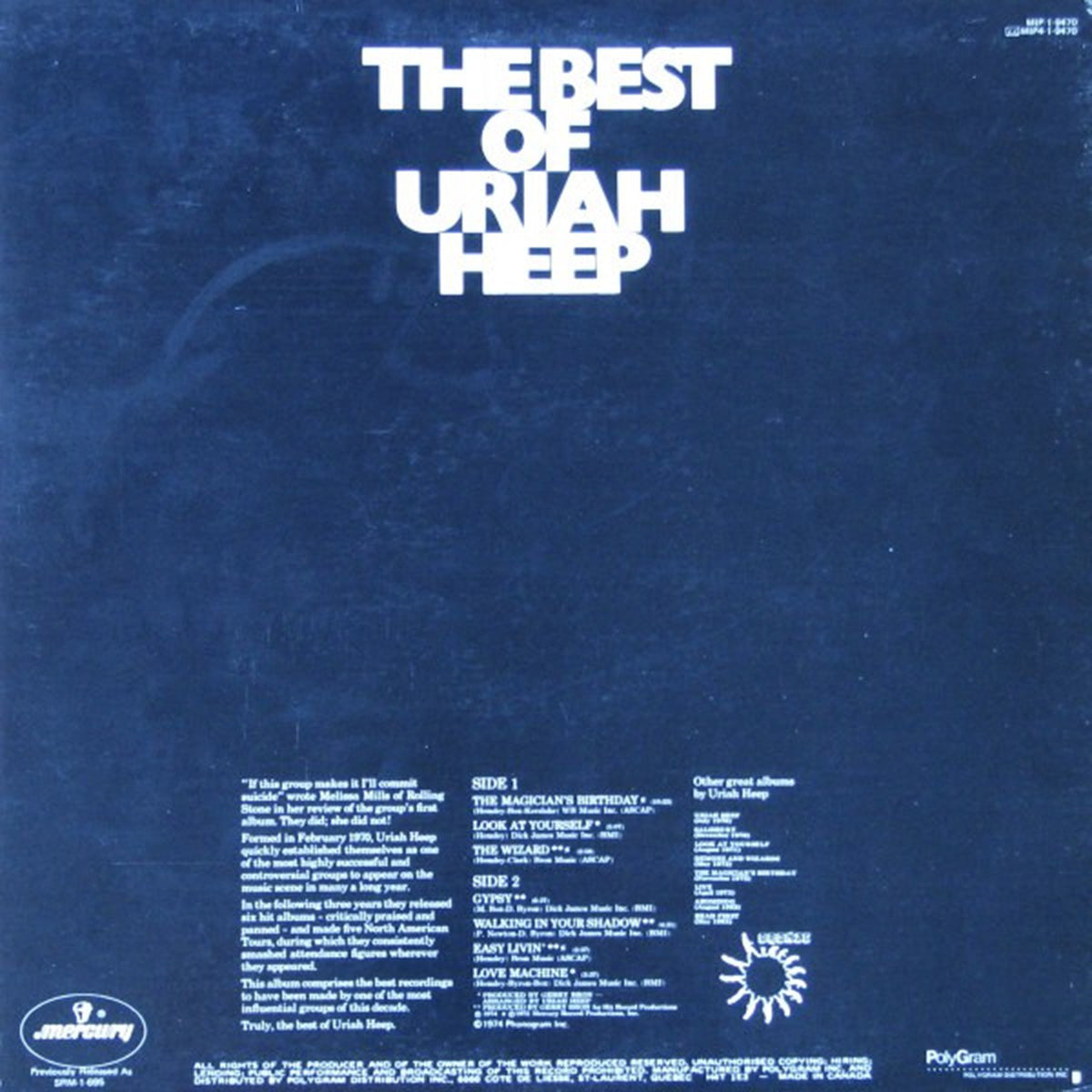 Uriah Heep – The Best Of Uriah Heep VinylPursuit.com
