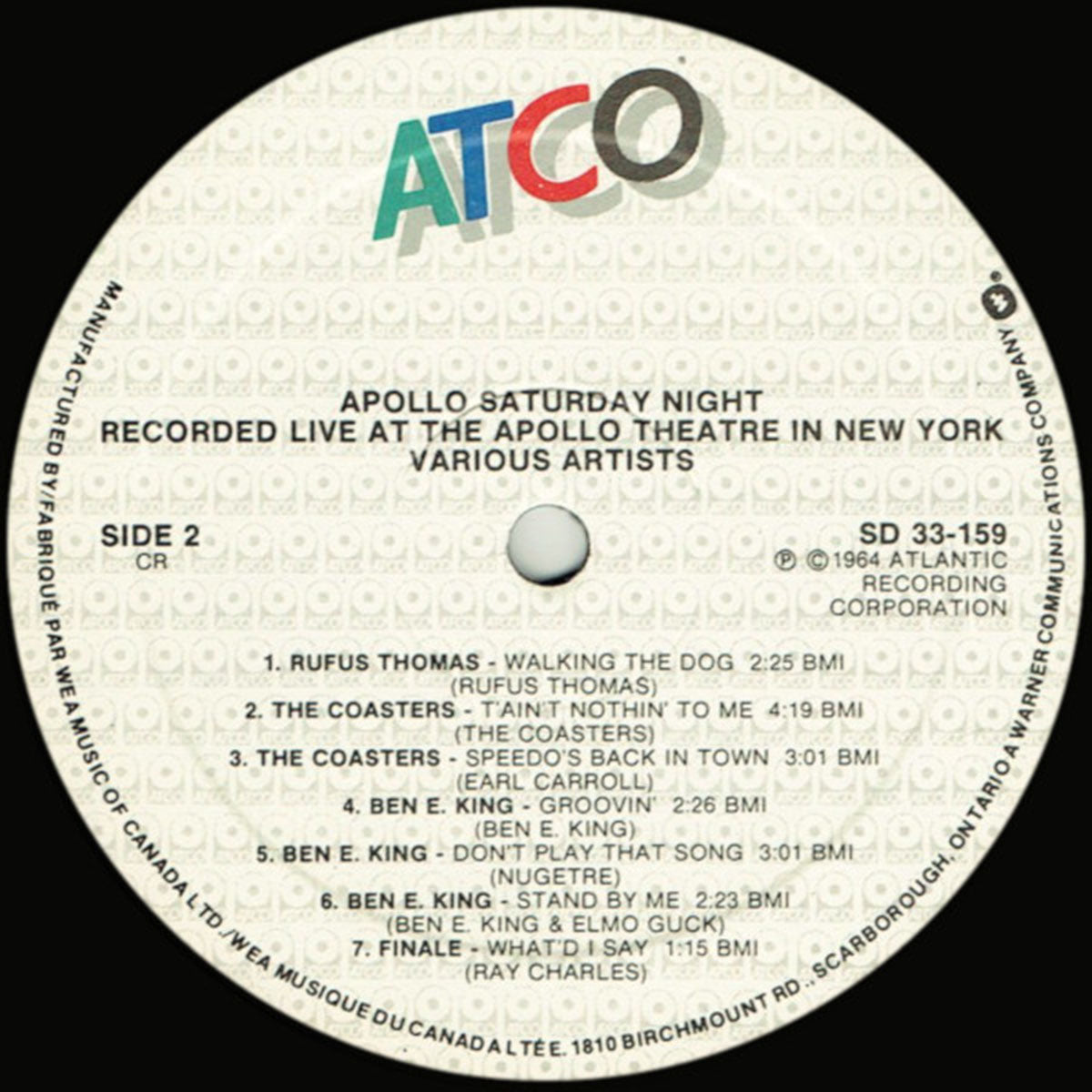 Various – Apollo Saturday Night