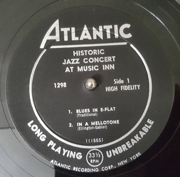 Various – Historic Jazz Concert At Music Inn - 1959 US Pressing