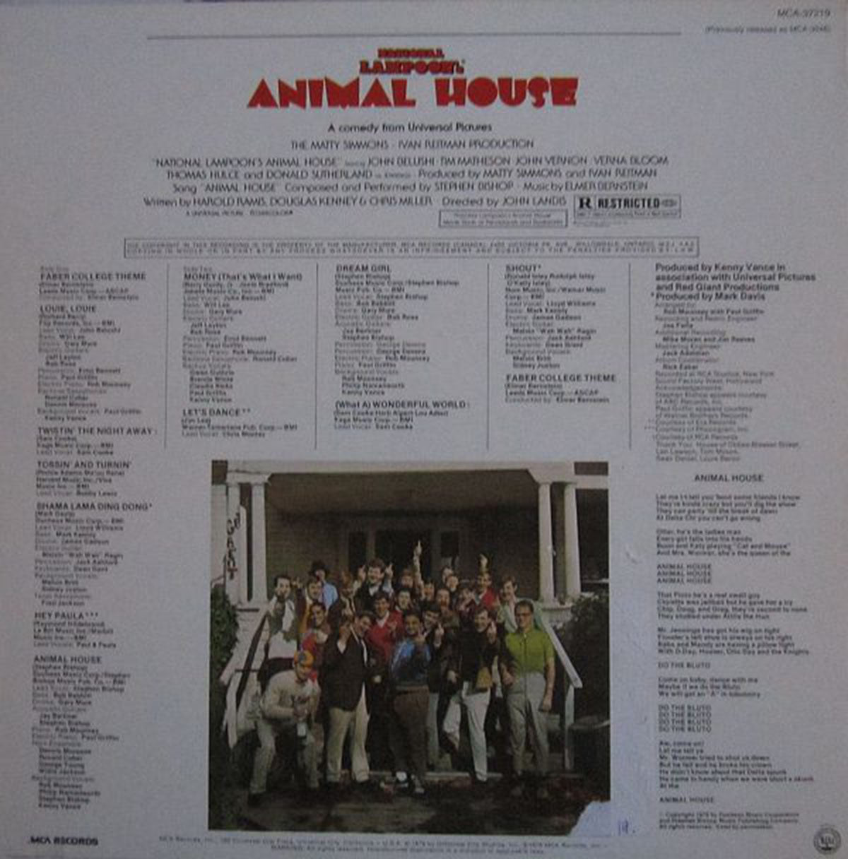 National Lampoon's Animal House Soundtrack VinylPursuit.com