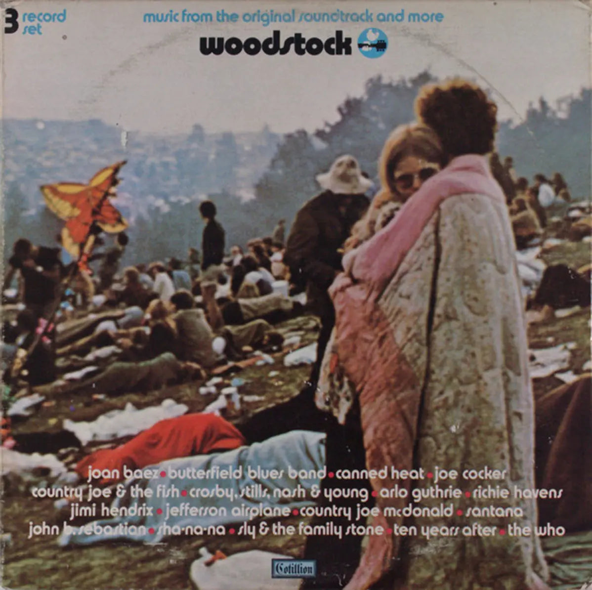 Woodstock - Original Movie Soundtrack - Strong VG+ 1970! VinylPursuit.com