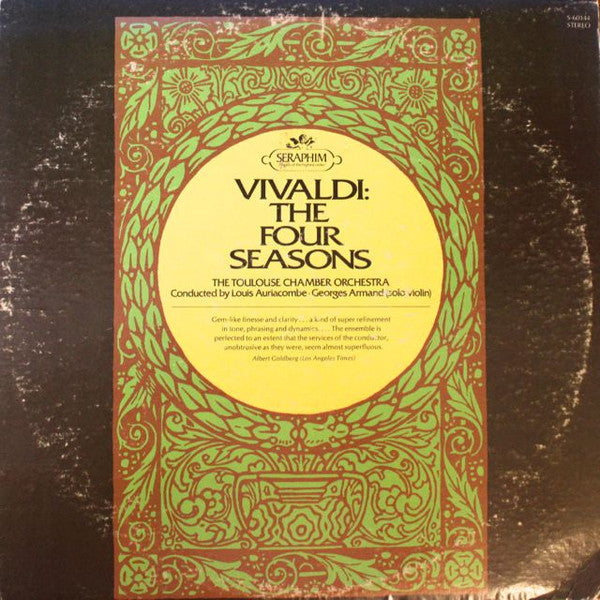 Vivaldi - The Toulouse Chamber Orchestra, Louis Auriacombe, Georges Armand – The Four Seasons VinylPursuit.com