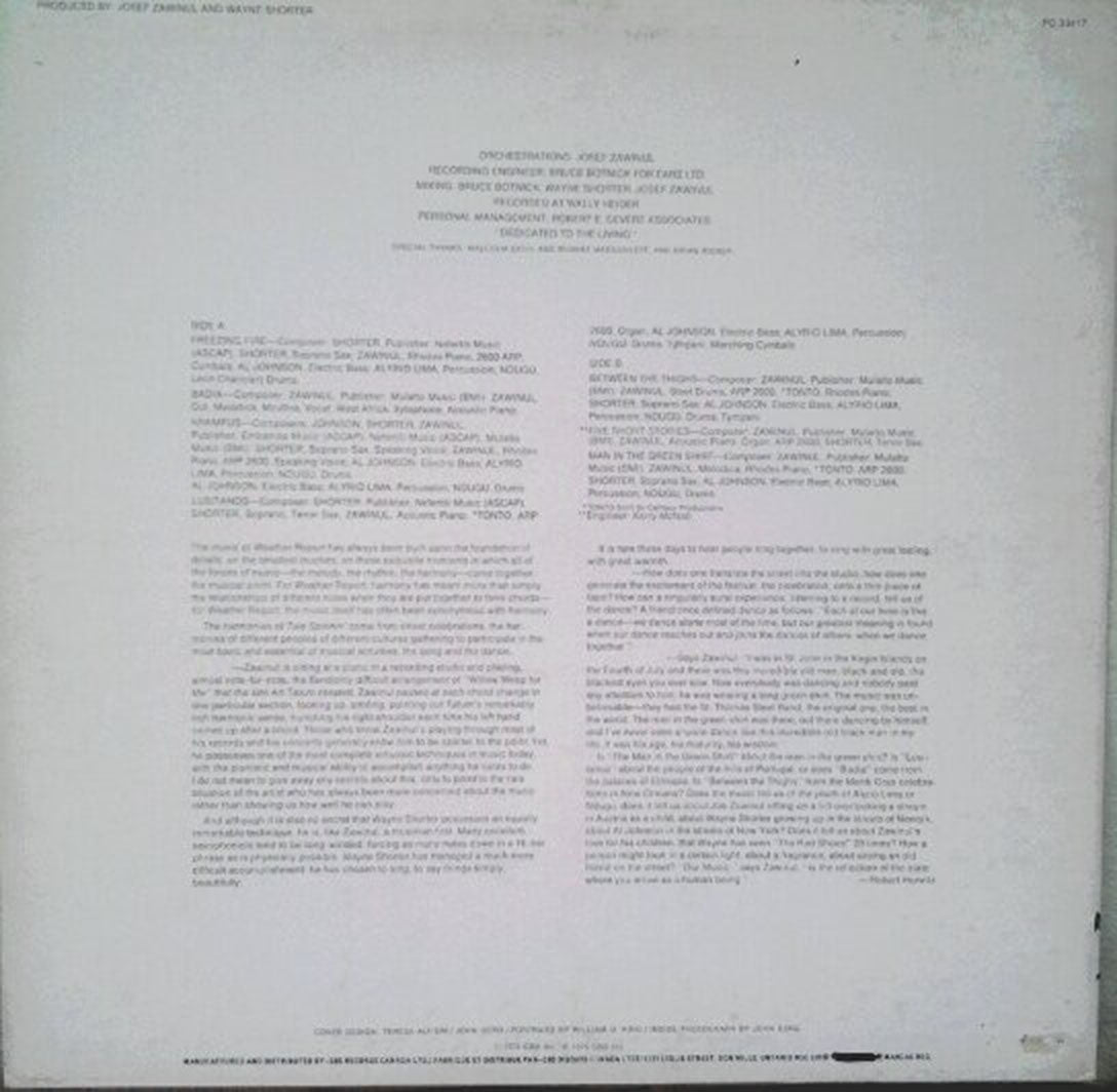 Weather Report – Tale Spinnin' VinylPursuit.com