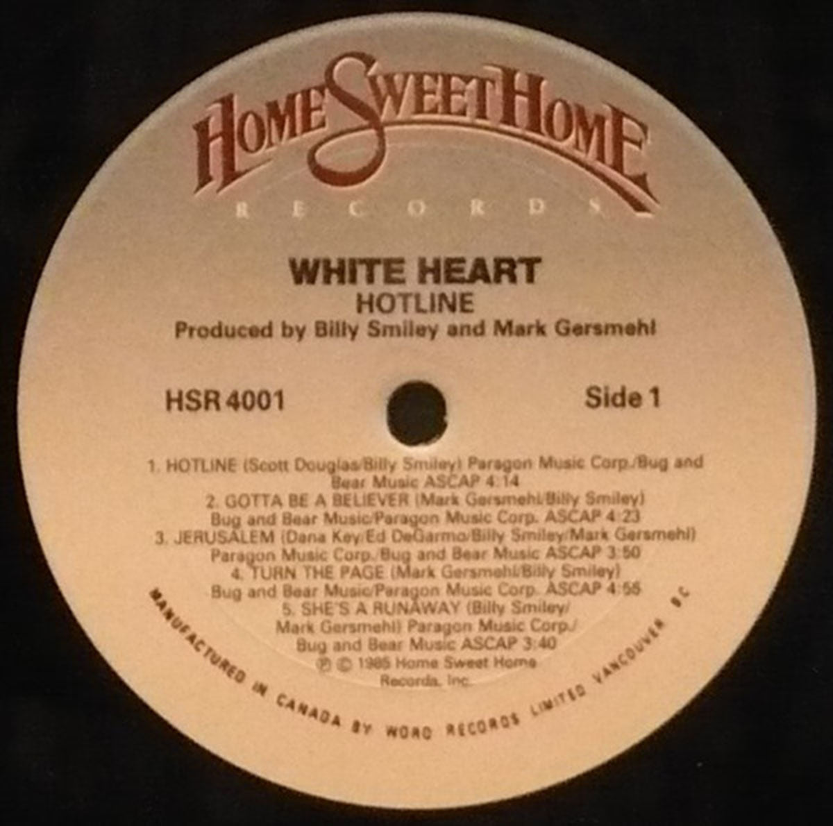 WhiteHeart – Hotline - 1985