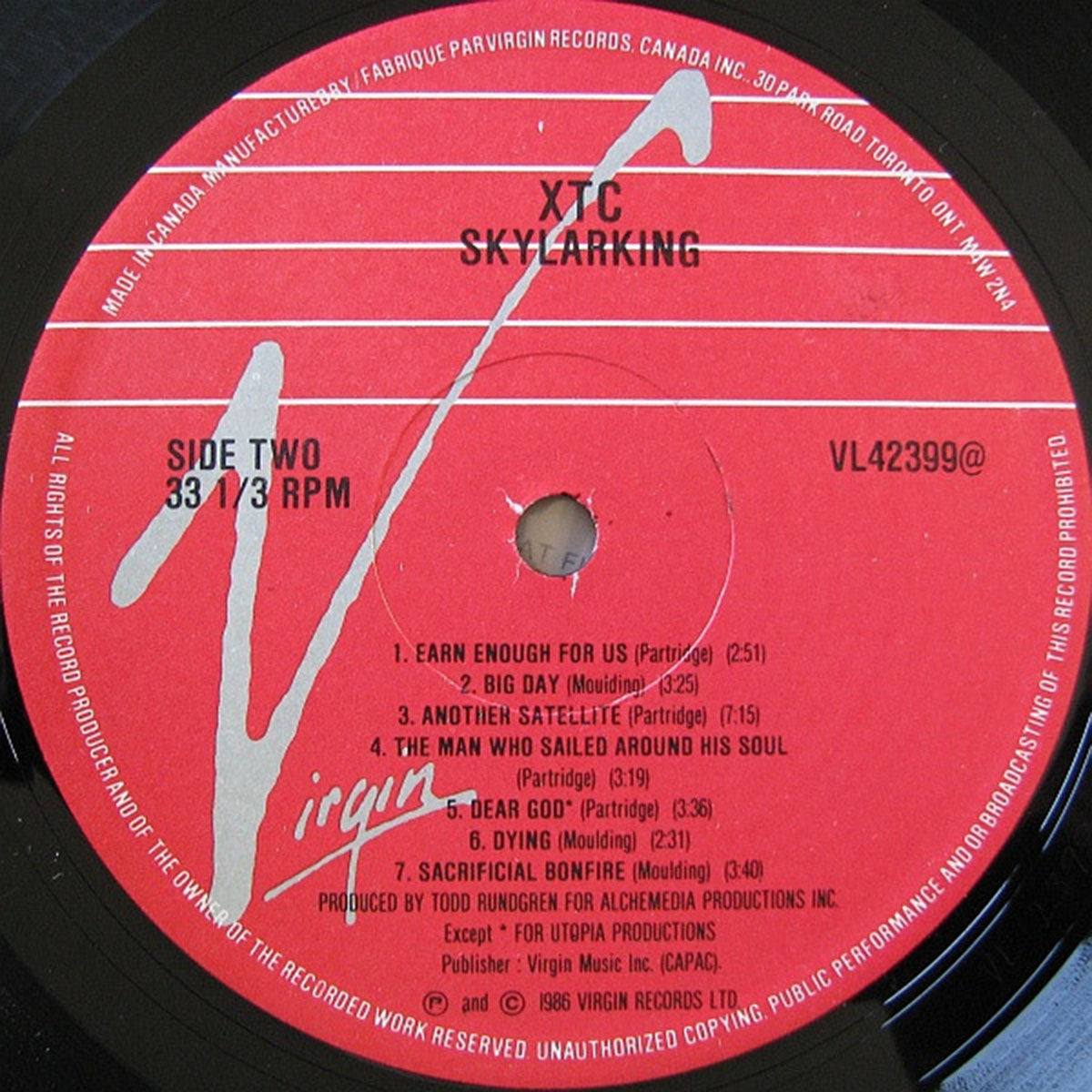 XTC – Skylarking - 1986