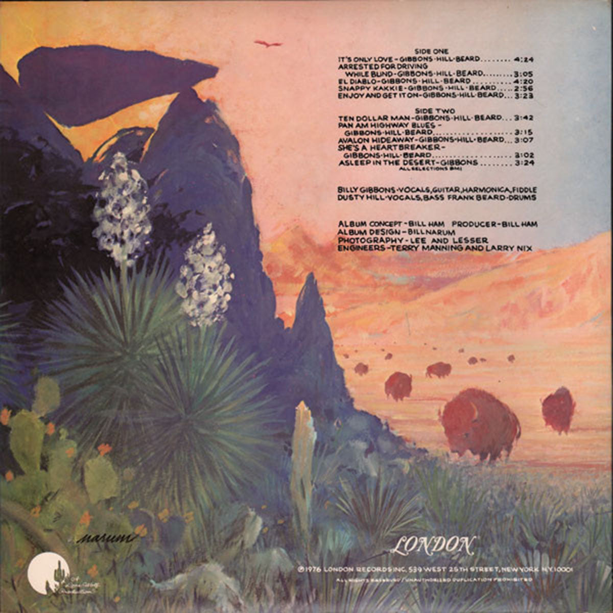 ZZ Top – Tejas - Trifold Cover! VinylPursuit.com