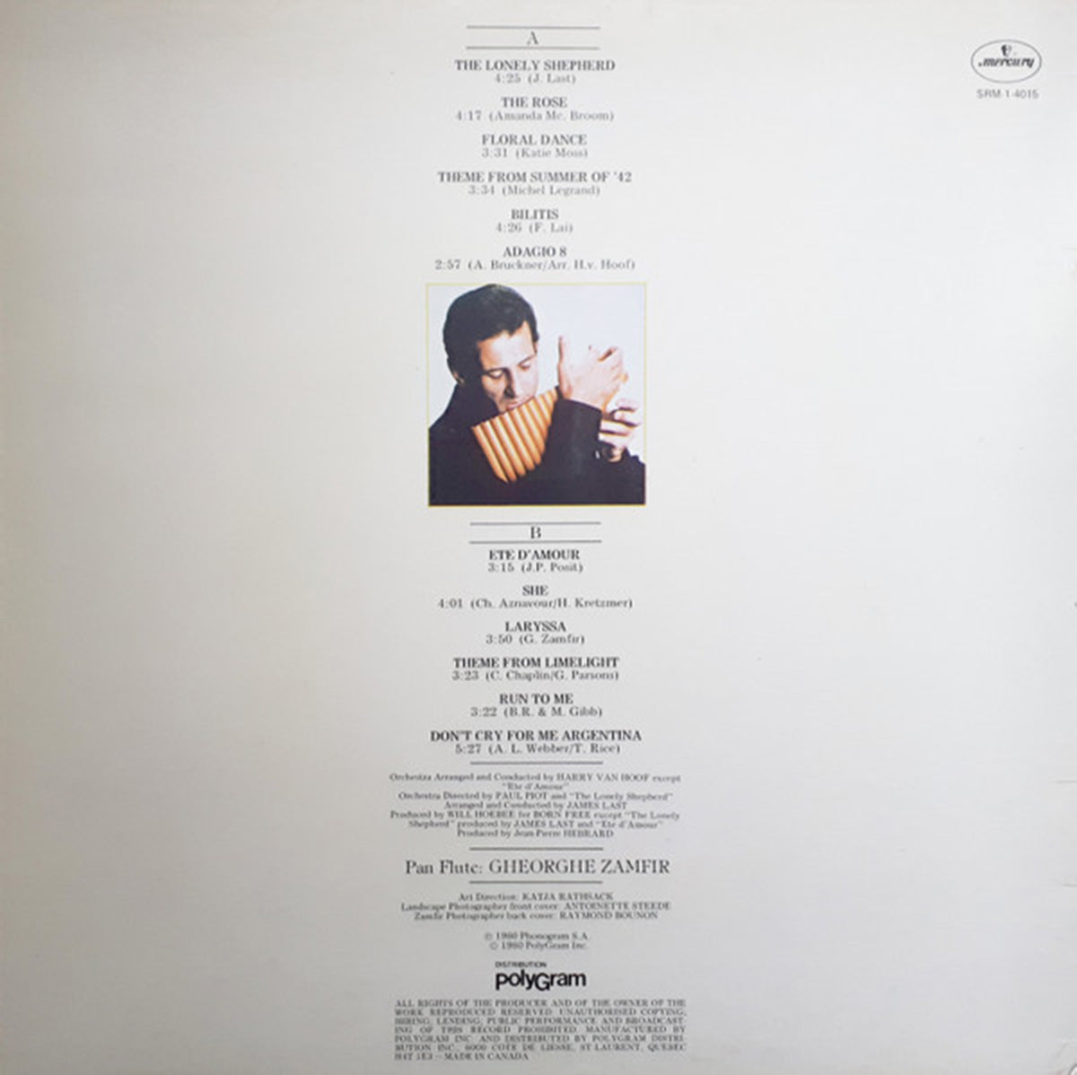 Zamfir – The Lonely Shepherd - 1980 in Shrinkwrap!