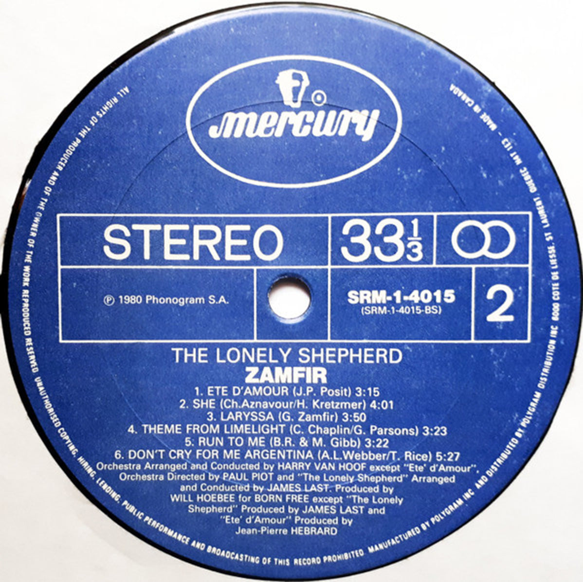 Zamfir – The Lonely Shepherd - 1980 in Shrinkwrap!