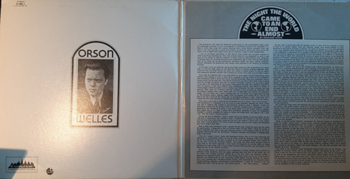 War Of The Worlds - Orson Welles Vinyl Pursuit Inc