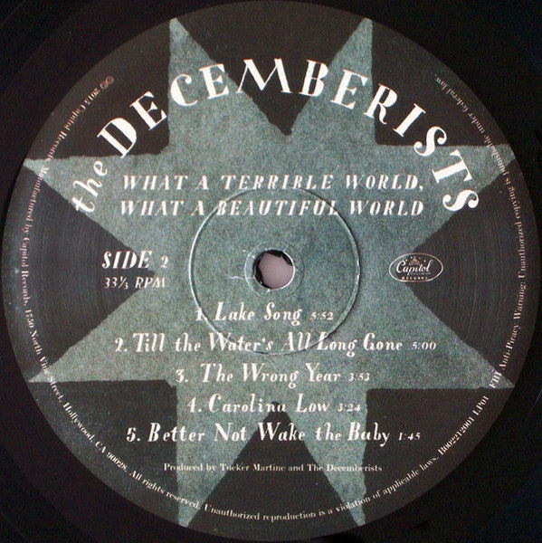 The Decemberists – What A Terrible World, What A Beautiful World - US Pressing