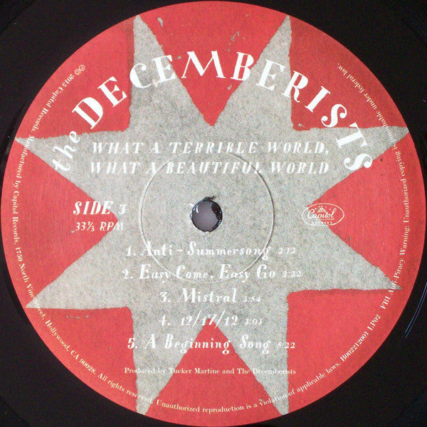 The Decemberists – What A Terrible World, What A Beautiful World - US Pressing