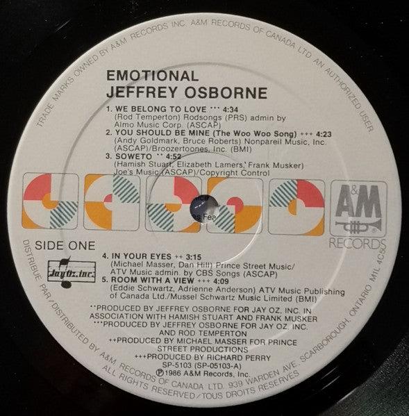 Jeffrey Osborne – Emotional - 1986